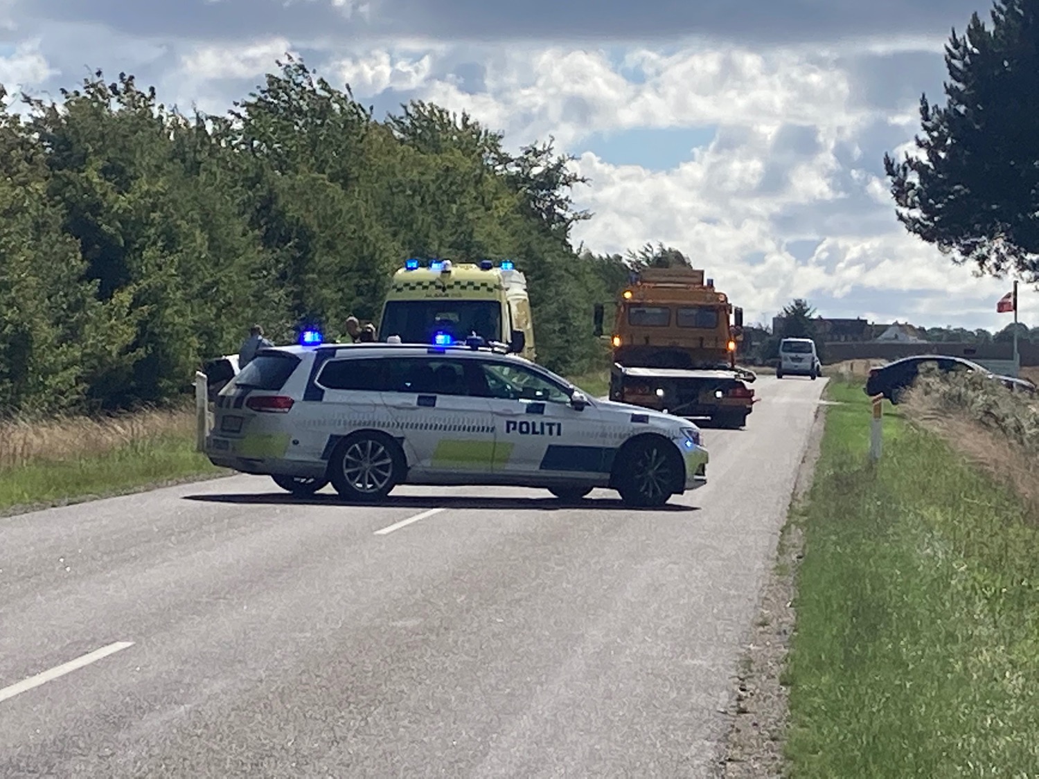 Voldsom ulykke ved Svaneke på Bornholm