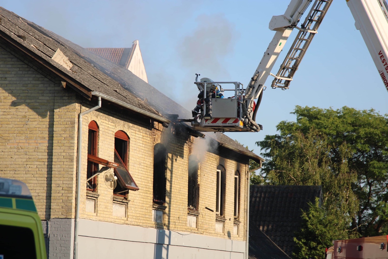 Kraftig Brand I Gørlev Brandvæsenet Tilkaldt 