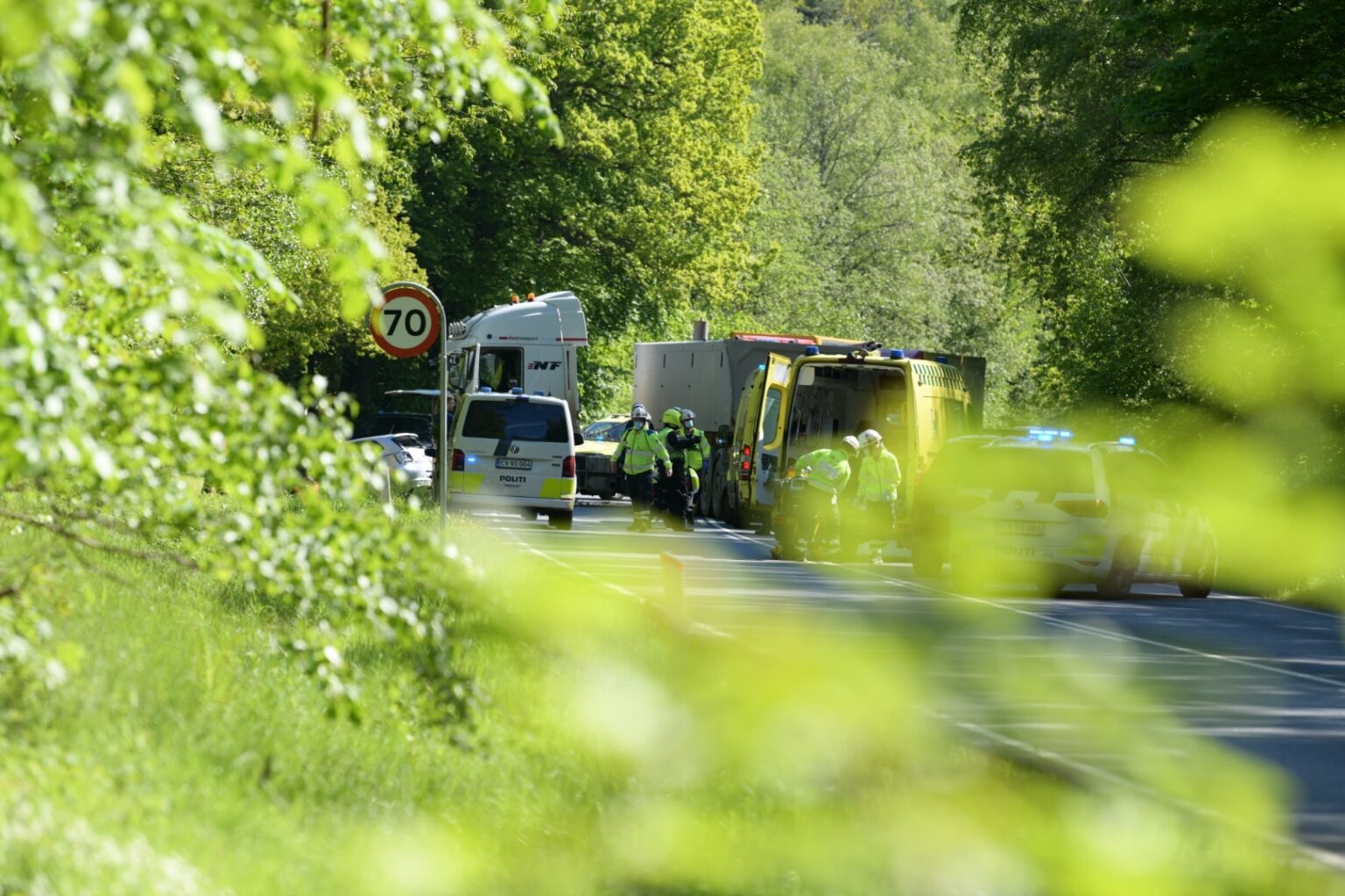 Voldsom Lastbil Ulykke I Allerød