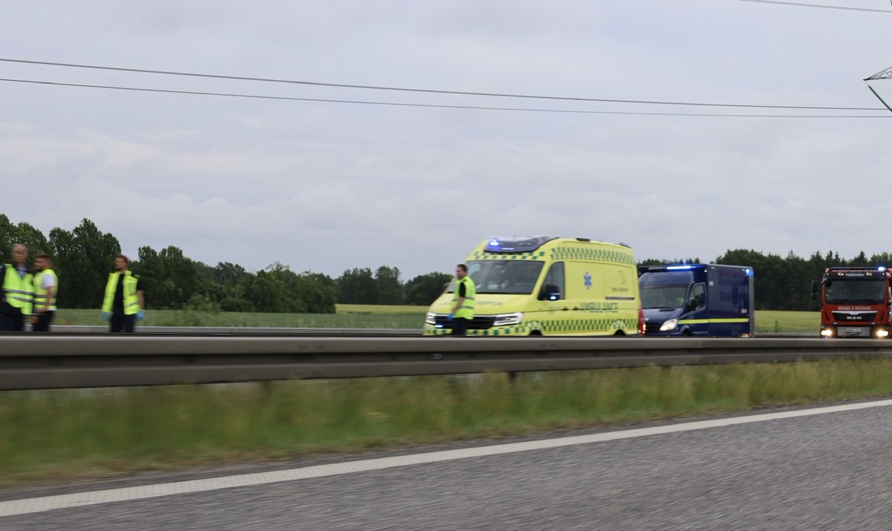 Uheld lukker sønderjyske motorvej