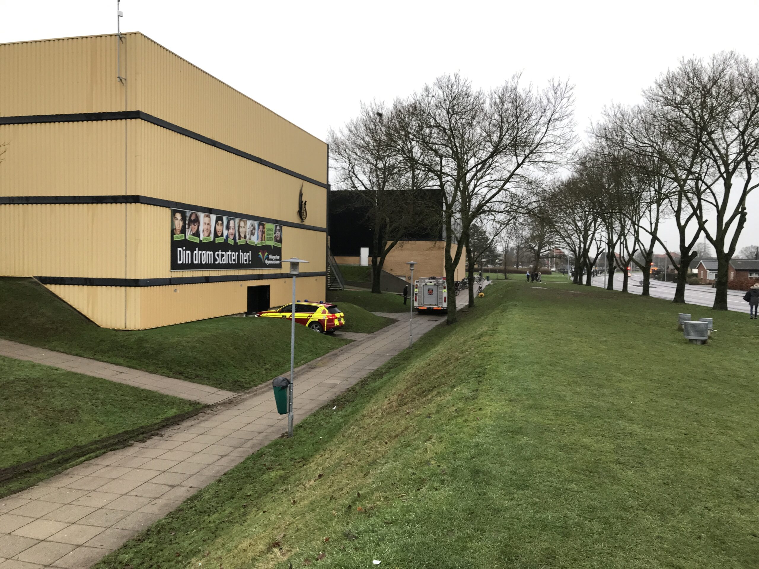 Melding Om Brand På Slagelse Gymnasium