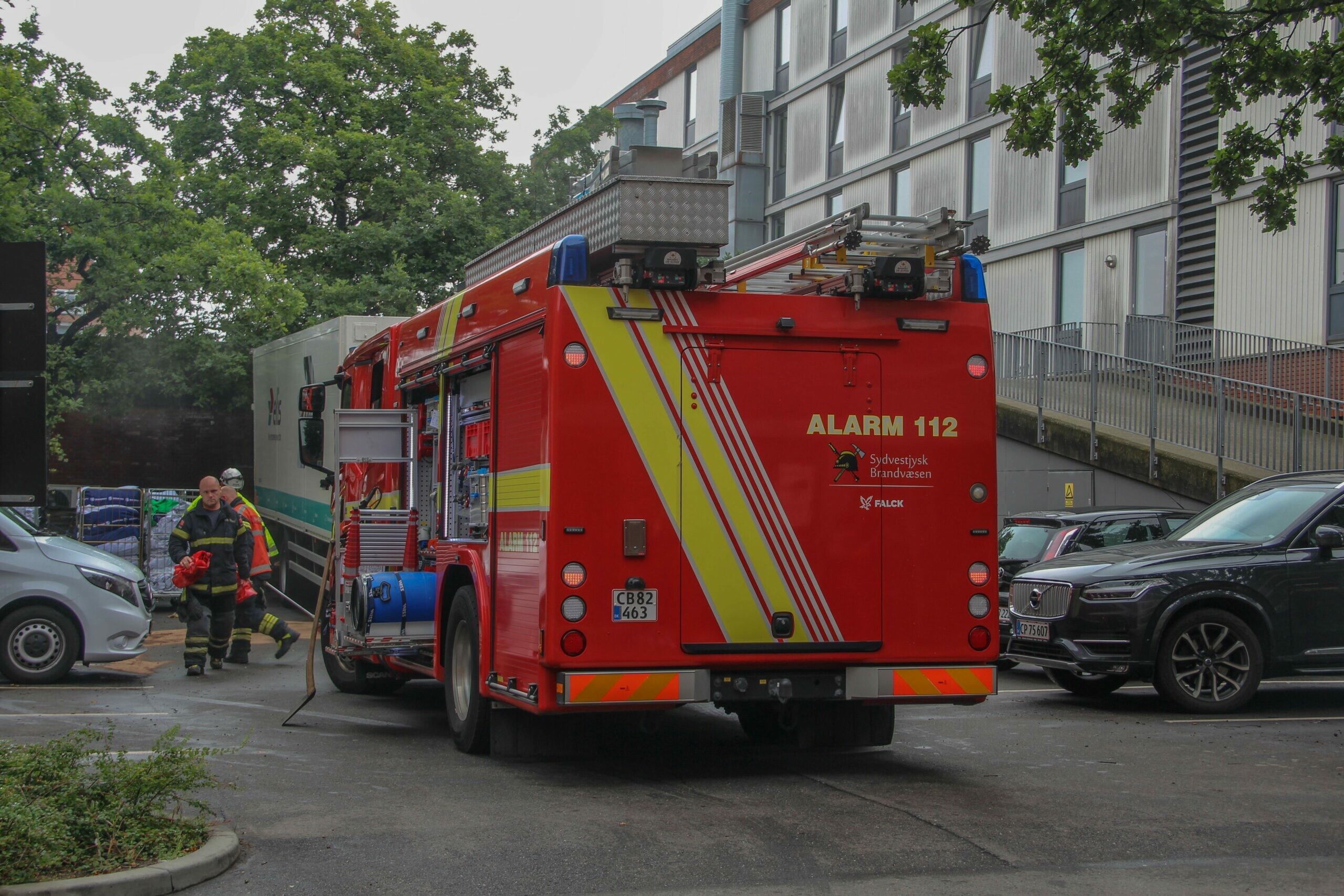 Brandvæsen Til Stede Ved Hotel I Esbjerg 