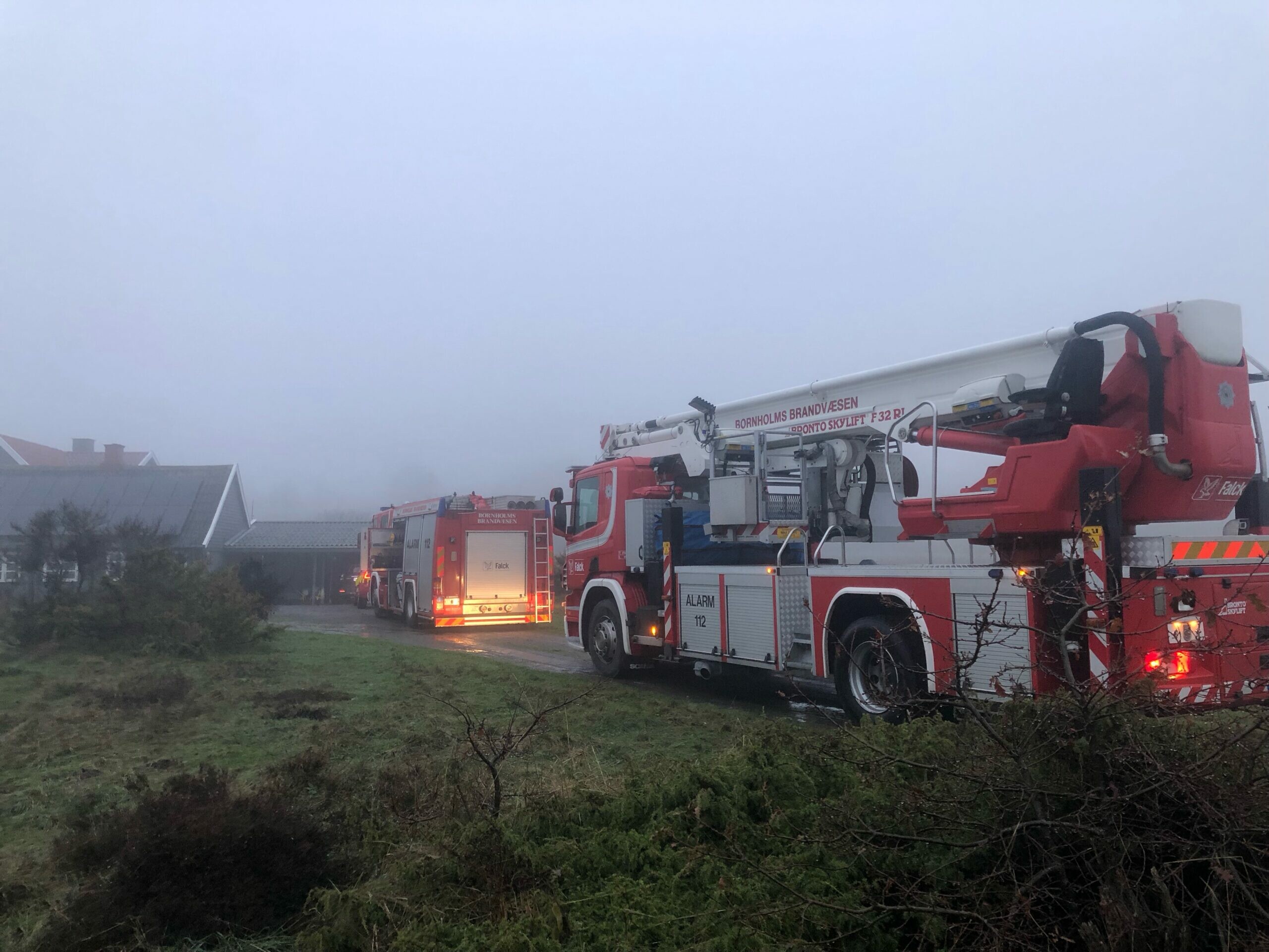 Bornholm Brand på villaejendom