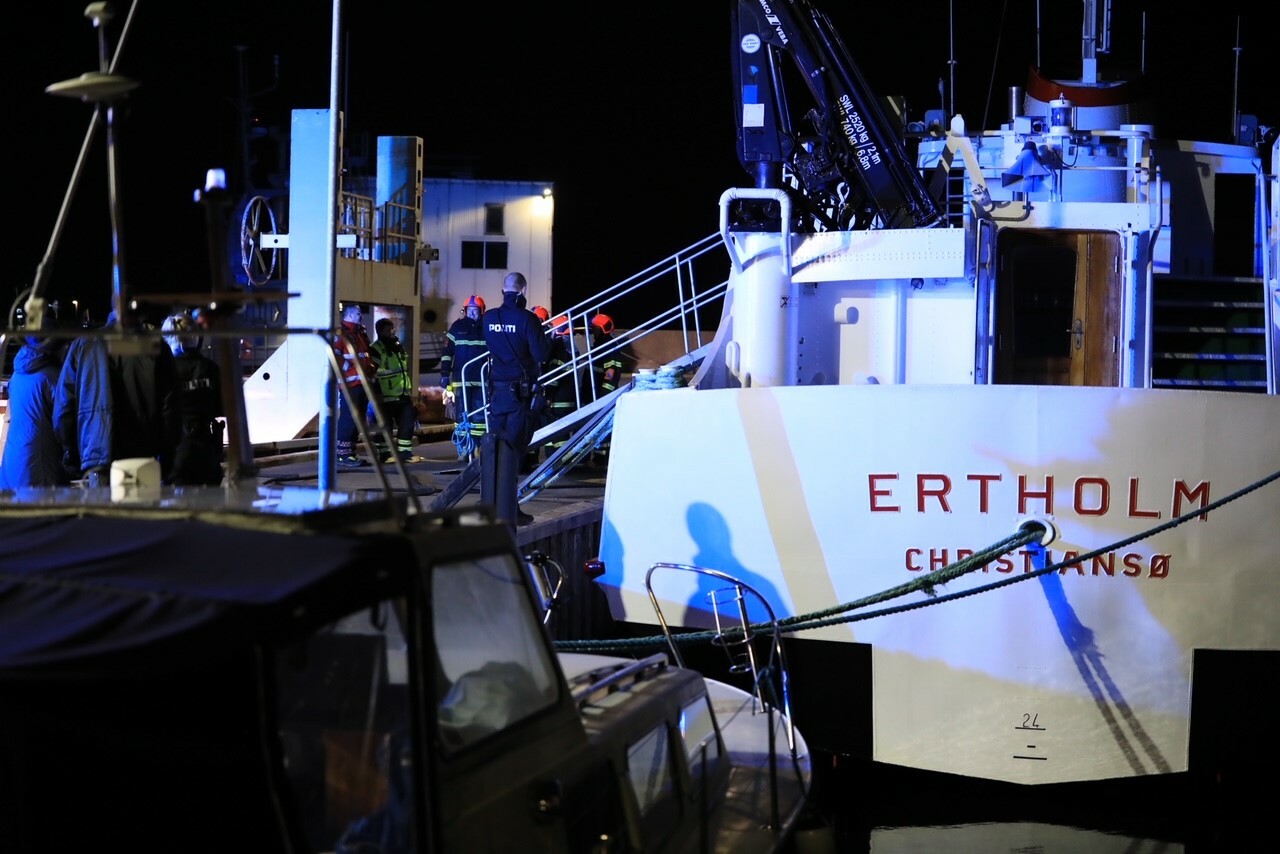 Bornholm Politi og brandvæsen til stede på havn