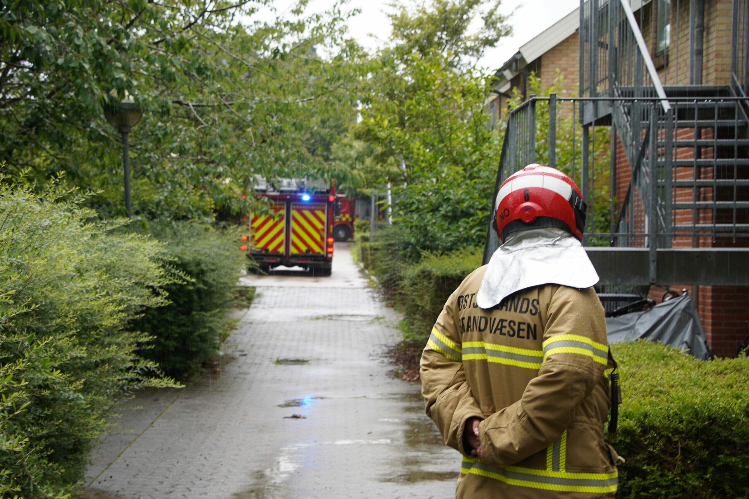 Brandvæsnet Rykker Ud Til Brand I Rækkehus