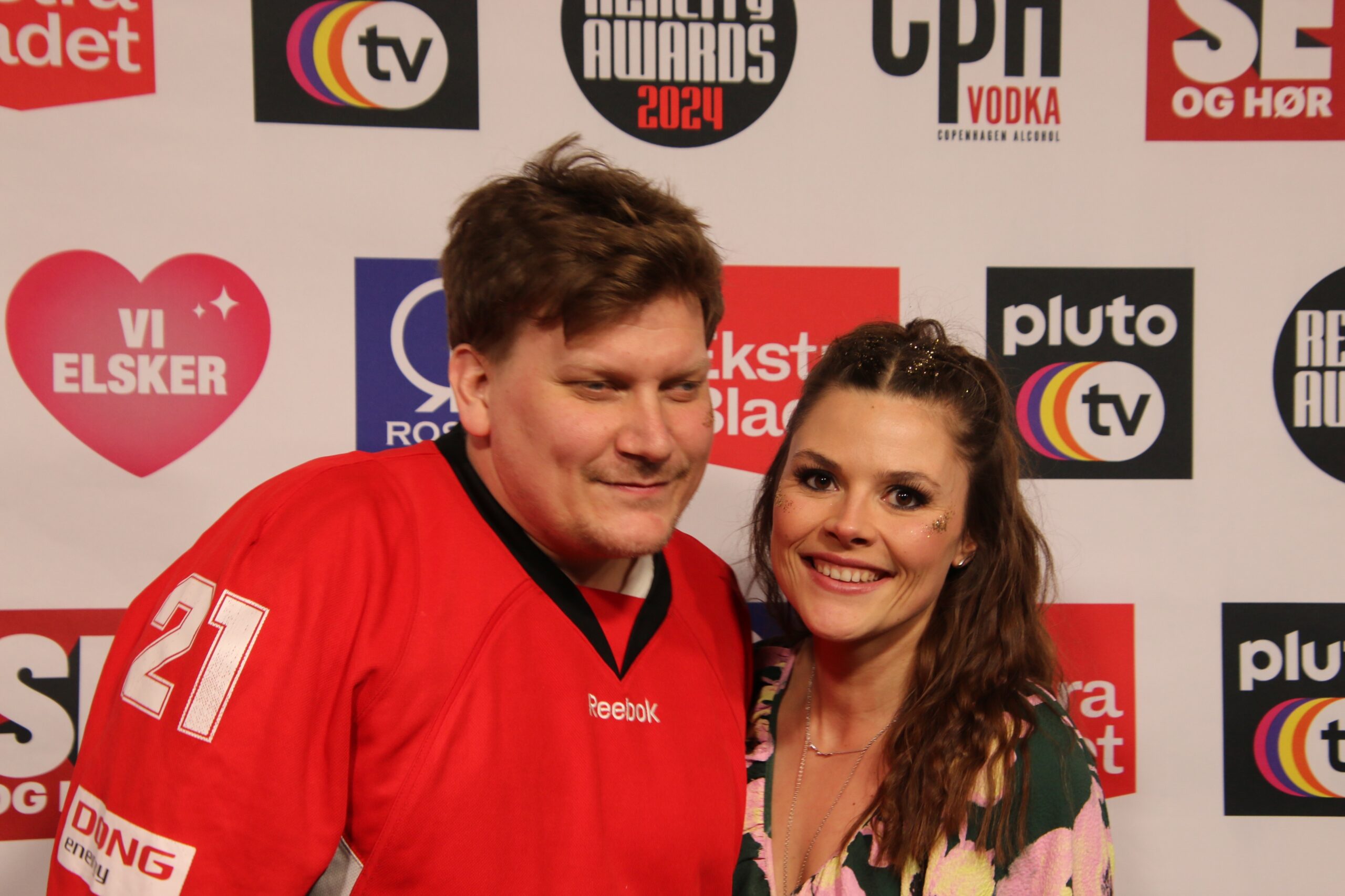 Komiker Heino Hansen og hustru til Reality Award