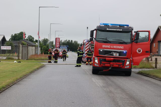 Brand i virksomhed i Sønderjylland