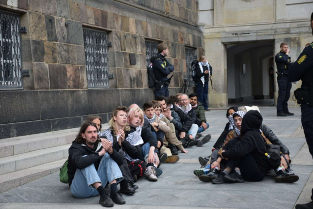 Drama på Christiansborg: Politiet foretager masseanholdelser