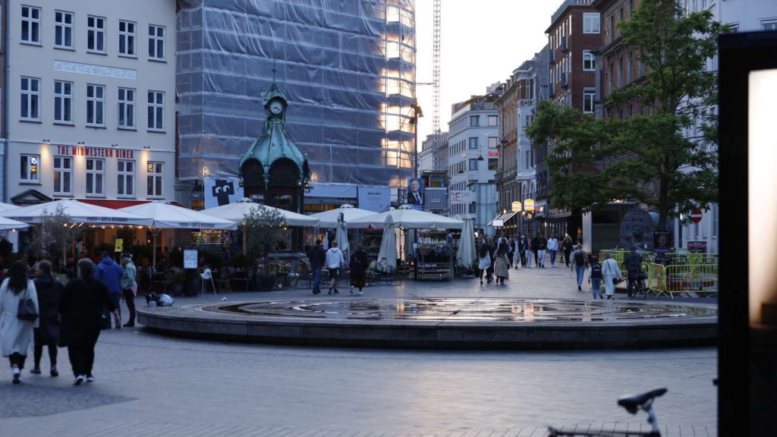 Kultorvet fredag aften da Mette Frederiksen blev slået