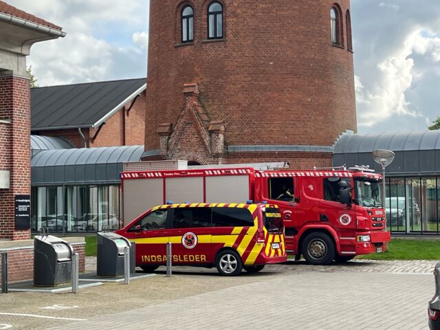 Brandvæsenet rykker ud til Tønder Museum