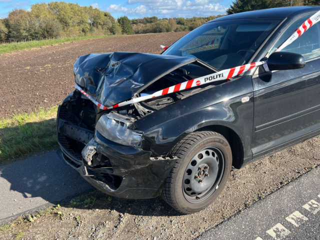 Hårdt sammenstød på jysk landevej