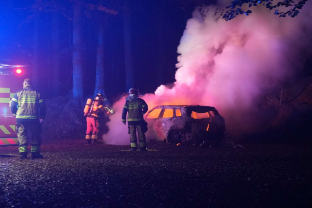 Stjålet Land Rover fundet i brand