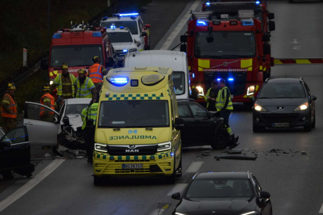 Grimt motorvejsuheld på Vestegnen