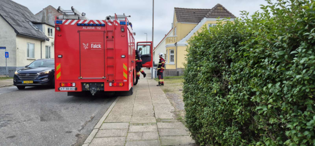 Hirtshals: Brandvæsenet til stede ved havnen