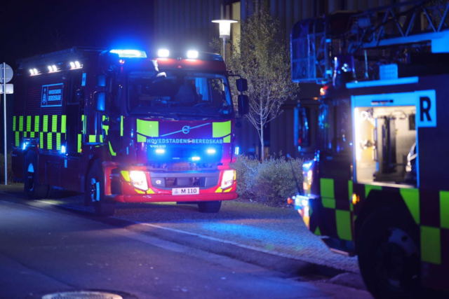 Brandvæsnet rykker ud til Hvidovre Hospital