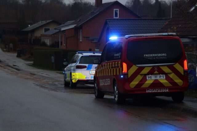 Melding om brand på villavej i Nordsjælland