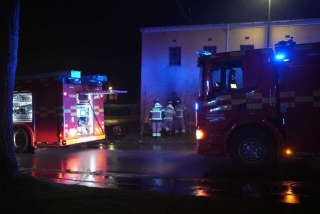 Brand i industribygning