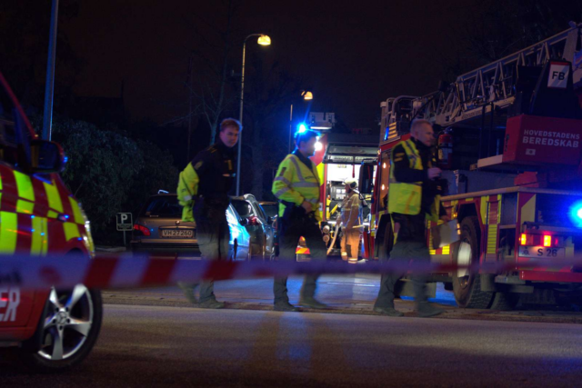 Massiv brandudrykning på Frederiksberg