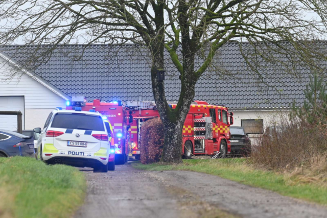 Hastig udrykning til melding om gårdbrand