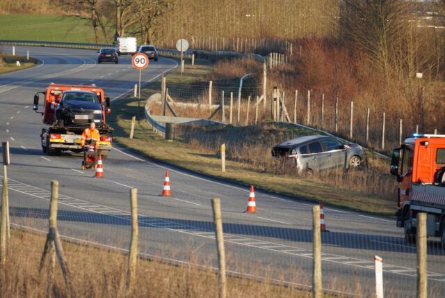 Endnu et voldsomt uheld – endt i grøften