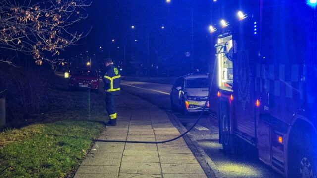 Melding om knallertbrand i Vejle