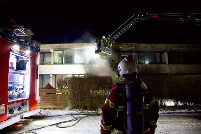 Voldsom lejlighedsbrand i nordjysk by