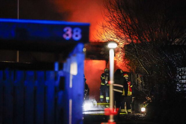 Kraftig brand i hus i Slangerup