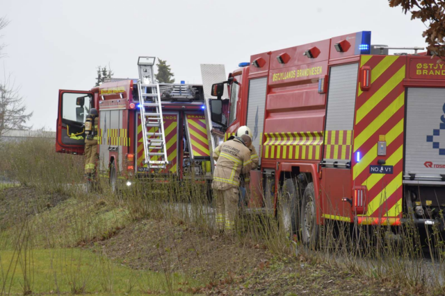 Brandvæsenet rykker ud til husbrand