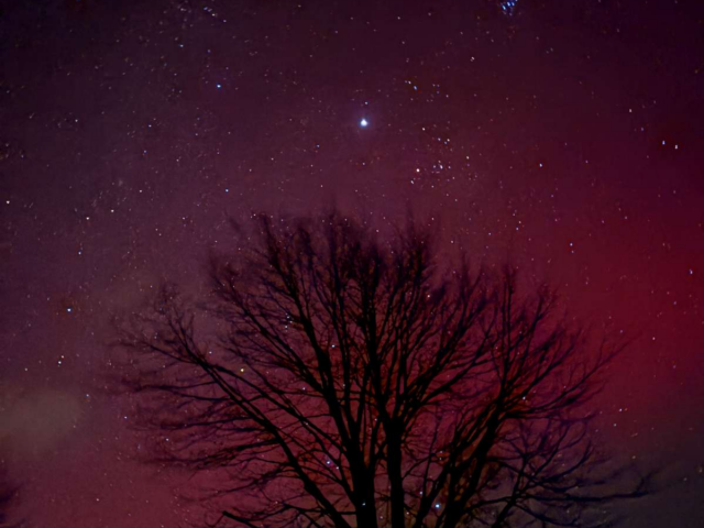 Kig op: Fantastiske farver på himlen lige nu