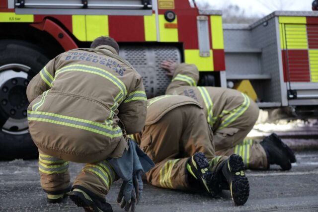 Åh nej: Brandbil i uheld under udrykning