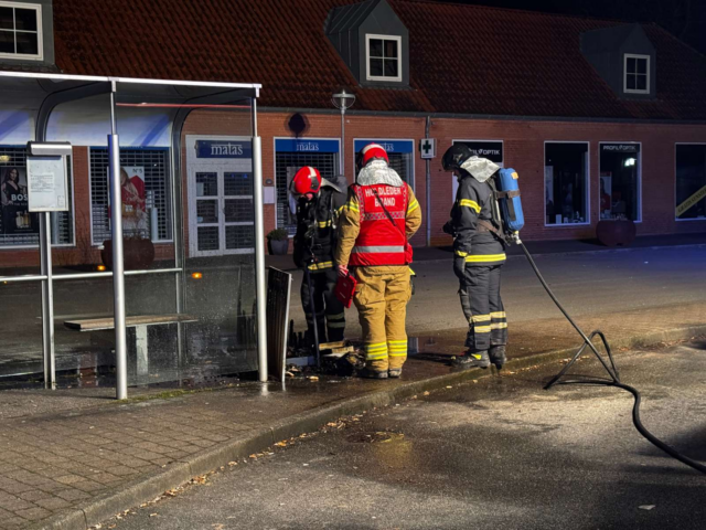 Brand bryder ud på station i Nordborg