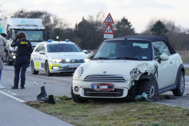 Personbiler i sammenstød ved Rønnede