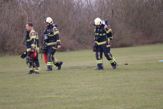 Slagelse: Mindre græsstykke i brand på fodboldbaner