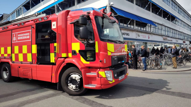 Meldinger om brand på Rysensteens Gymnasium