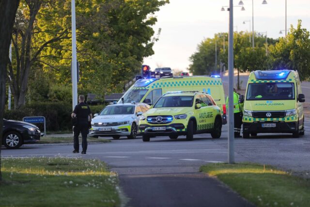 Hårdt sammenstød i Albertslund: Flere ambulancer fremme