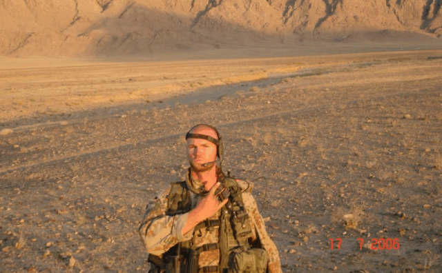Dansk soldat skudt i hovedet