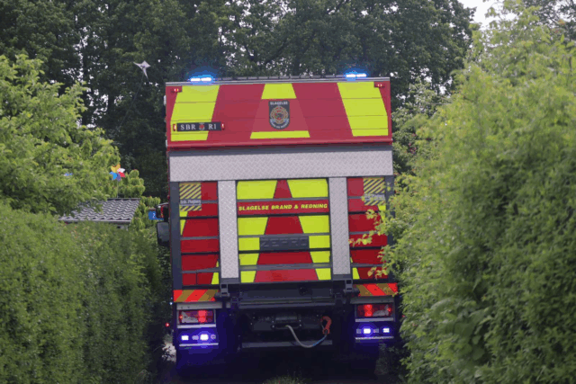 Melding om brand i sommerhusområde