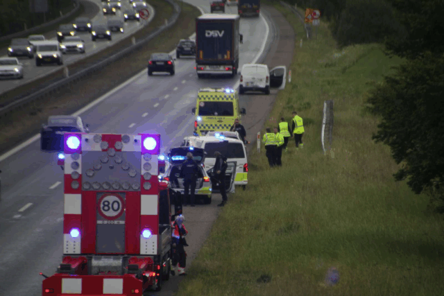 Færdselsuheld på Fynske Motorvej skaber kø