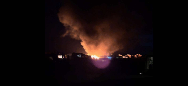 Campingvogn i flammer: Sådan ser området ud dagen derpå