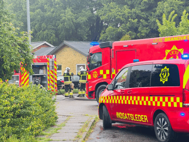 Massiv udrykning til rolig villavej