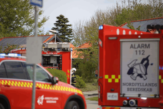 Massiv udrykning til villavej