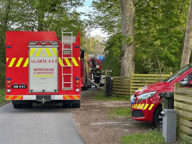 Massiv udrykning til stor ejendom