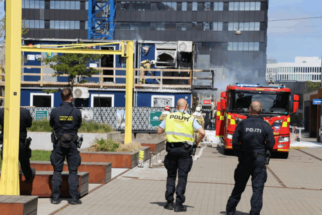 Massiv udrykning spærrer bymidte