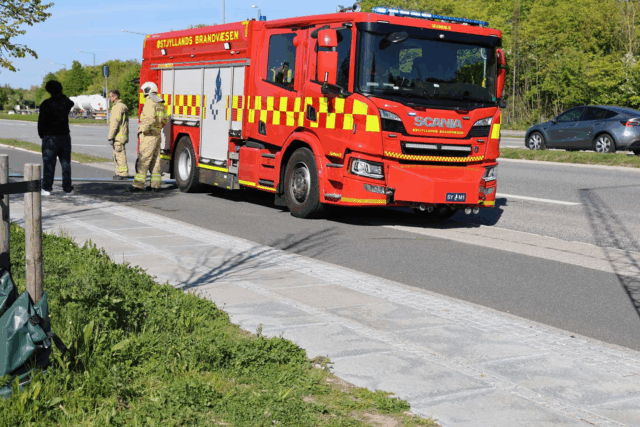 Aarhus: Brand bryder ud ved busstoppested
