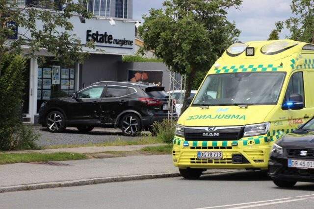 Ambulancereddere haster til uheld på Amager