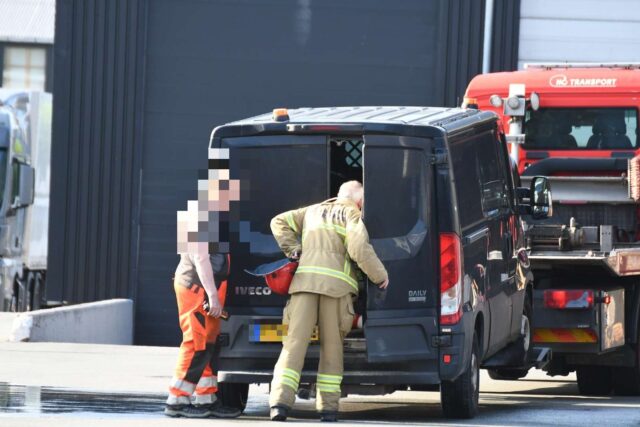 Melding om bilbrand i Glostrup