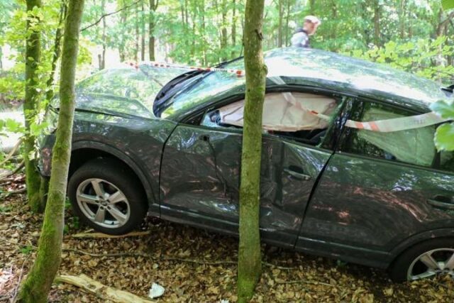 Audi torpederer træer – kvinde kvæstet