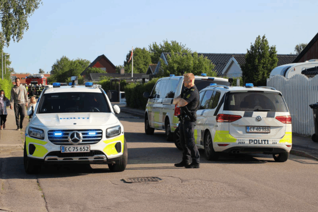 Dramatiske scener udspiller sig på villavej på Amager