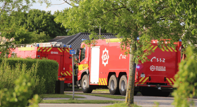 Stor udrykning til villabrand