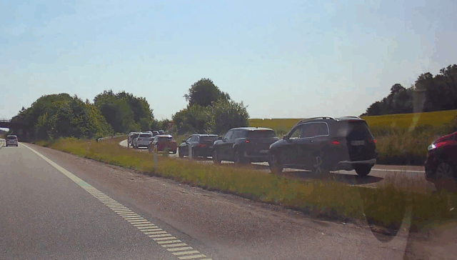 Stor trafikprop ved afkørsel til sommerland